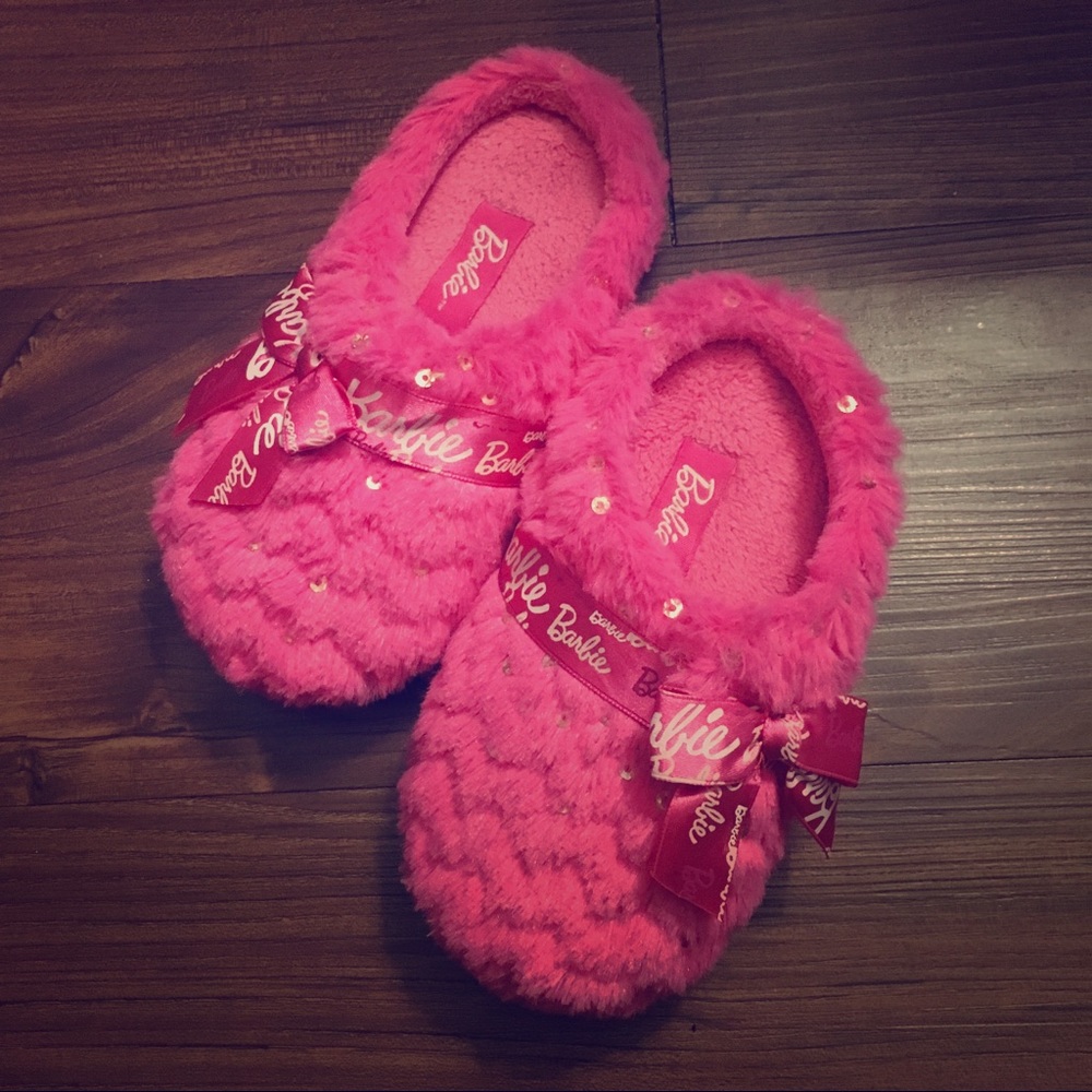 Toddler Girl Barbie Slippers